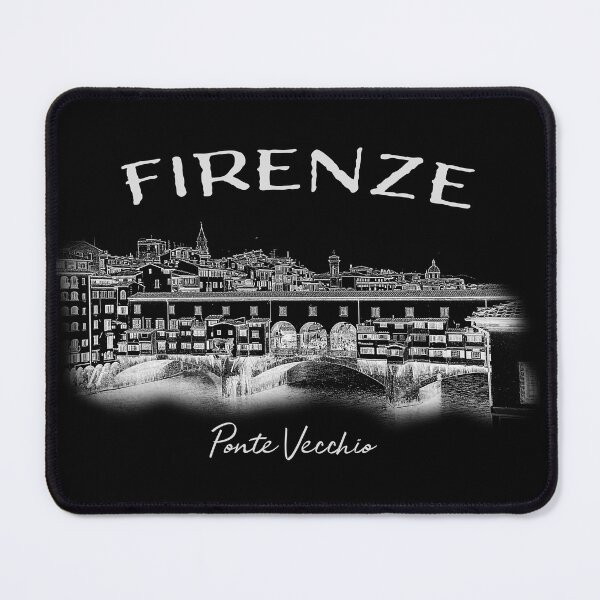 Item preview, Ponte Vecchio Firenze (White letters on black bckgrd) designed and sold by Doug's Landing.