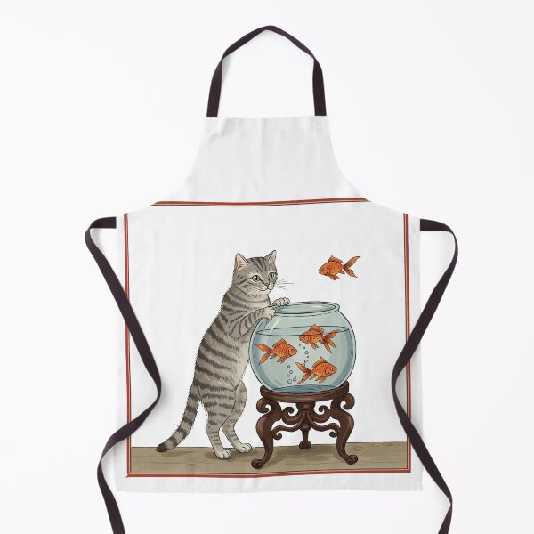 Item preview, Vintage Naughty Cat Reaching Into Fishbowl designed and sold by TeeARTHY.