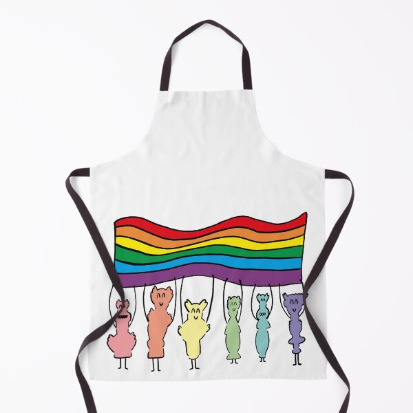 Item preview, Doodle Characters Holding up LGBTQIA+ Flag -- see my page for more! designed and sold by LucyWinton.