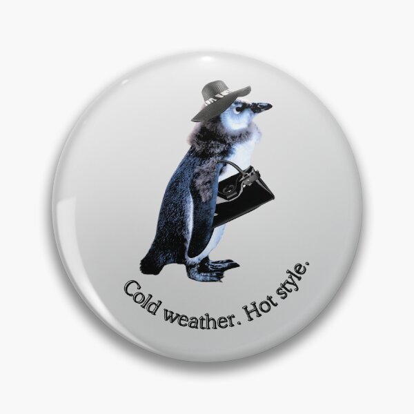 Artikelvorschau, Cold weather. Hot style. | Stylische Pinguin-Dame mit Hut, Schal & Tasche entworfen und verkauft von Katja LebenFreude.