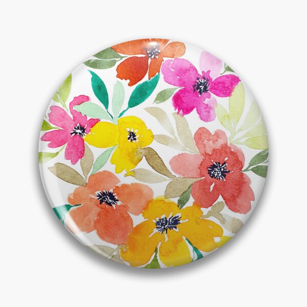 Item preview, Colorful Flowers - Watercolor Art designed and sold by Orly Fuchs Galchen.