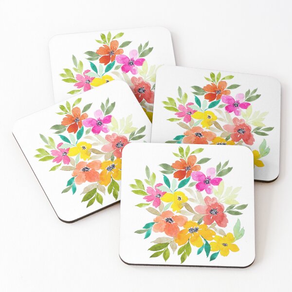 Item preview, Colorful Flowers - Watercolor Art designed and sold by Orly Fuchs Galchen.