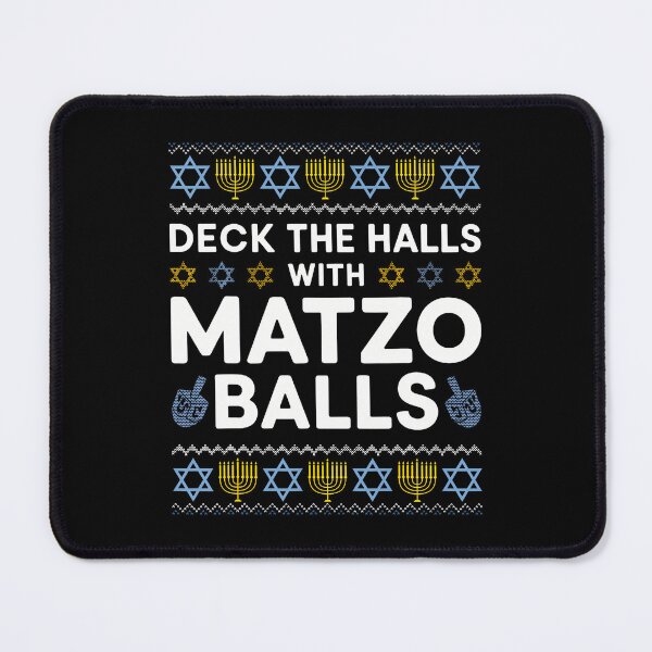 Item preview, Deck The Halls With Matzo Balls Hanukkah designed and sold by RosaliaAmber.