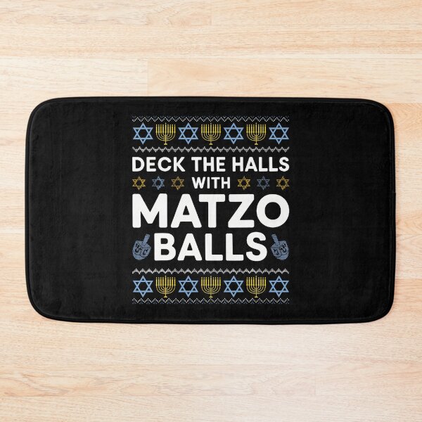 Item preview, Deck The Halls With Matzo Balls Hanukkah designed and sold by RosaliaAmber.