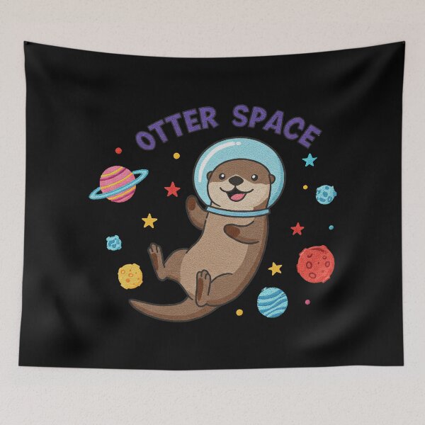 Item preview, Otter Space Funny Astronaut Animal Pun designed and sold by TeeARTHY.