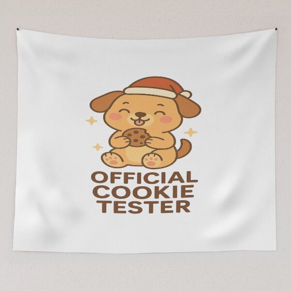Item preview, Official Cookie Tester – Cute Kawaii Christmas Dog Design designed and sold by StyleLap.