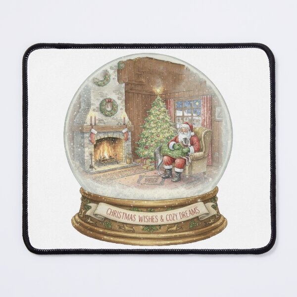 Item preview, Magical Snowglobe With Santa And Greyhound Scene designed and sold by zoughlal.
