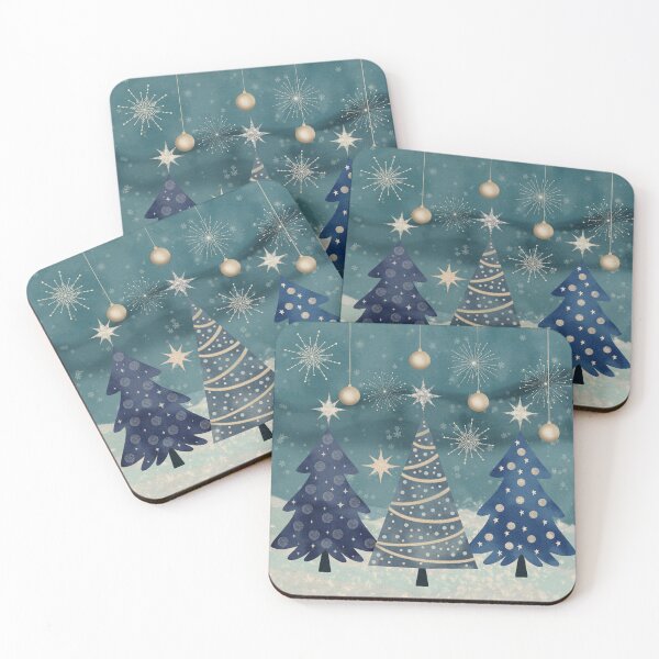 Item preview, Christmas in Blue and Gold designed and sold by NotPrettyinPink.