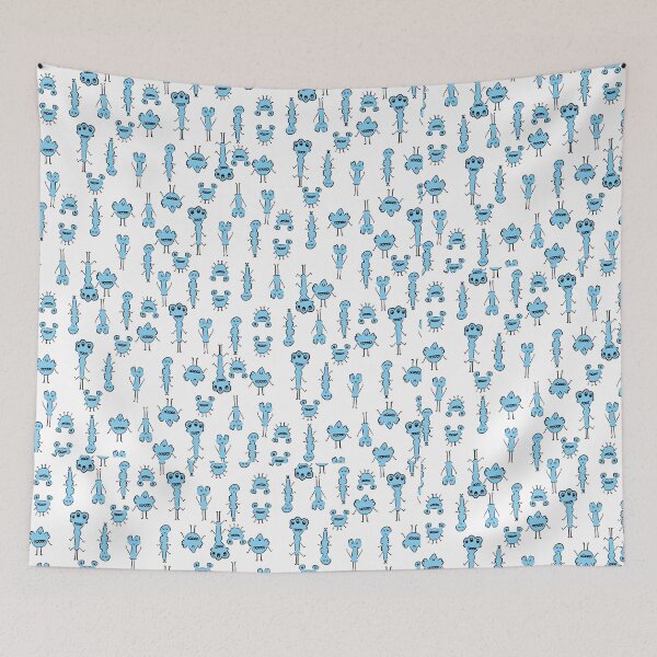 Item preview, Blue Doodle Characters Illustration -- see my page for more! designed and sold by LucyWinton.