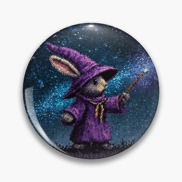 Item preview, Rabbit Wizard Pixel Art designed and sold by Kaos-Bit.