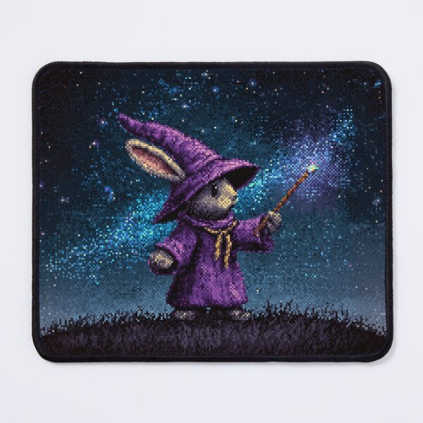 Item preview, Rabbit Wizard Pixel Art designed and sold by Kaos-Bit.