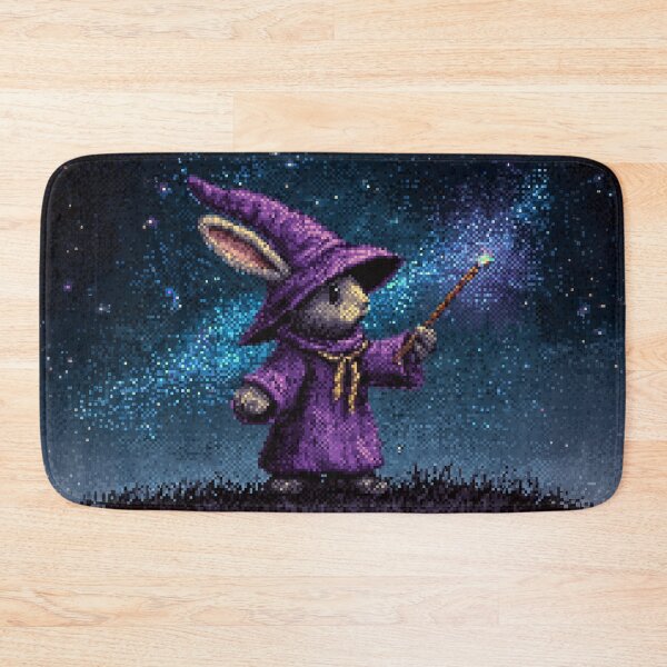 Item preview, Rabbit Wizard Pixel Art designed and sold by Kaos-Bit.