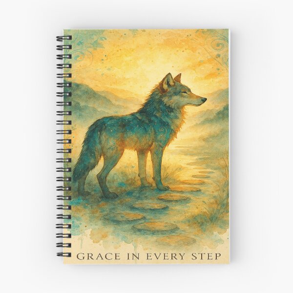 Item preview, Grace in Every Step – Watercolor Wolf Art designed and sold by alw951.