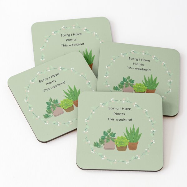 Item preview, Funny Plant Lover Gift | Sorry I Have Plants This Weekend Aesthetic Doodle designed and sold by Cozy Doodle Club.