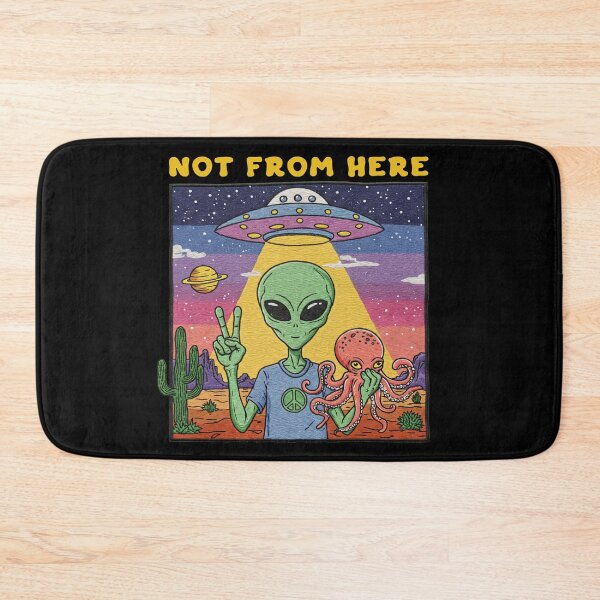 Item preview, Not From Here Alien Octopus Space Desert designed and sold by TeeARTHY.