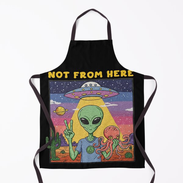 Item preview, Not From Here Alien Octopus Space Desert designed and sold by TeeARTHY.