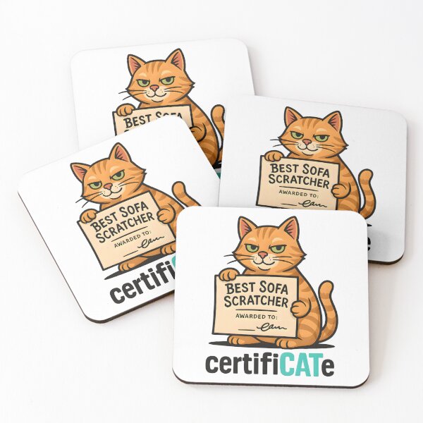 Item preview, Best Sofa Scratcher – Funny certifiCATe Award designed and sold by SVALANART.