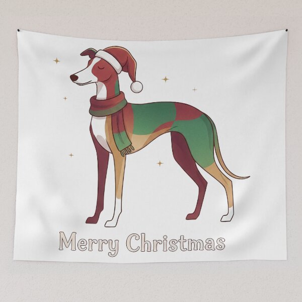 Item preview, Abstract Geometric Patterned Christmas Greyhound designed and sold by zoughlal.