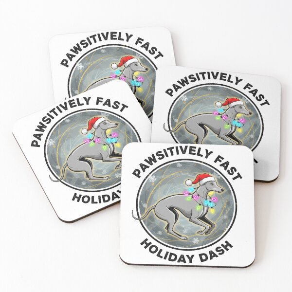 Item preview, Pawsitively Fast Holiday Dash Greyhound Logo designed and sold by zoughlal.