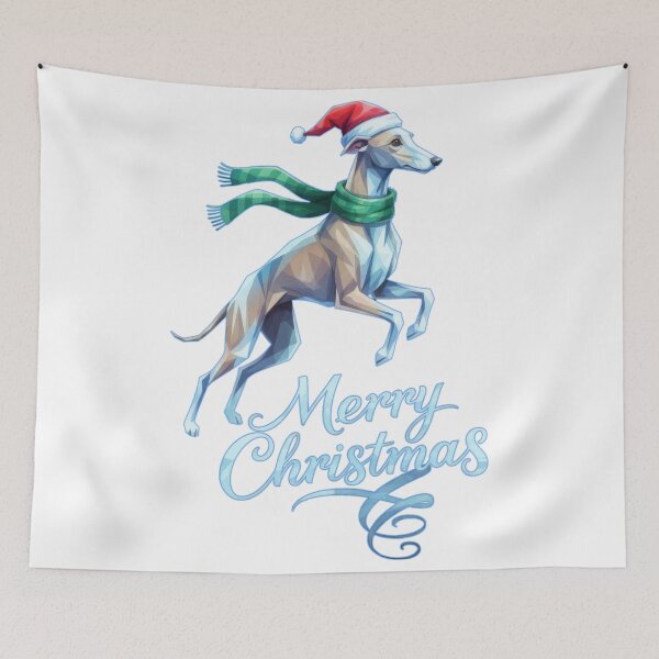 Item preview, Geometric Low Poly Greyhound Jumping At Night designed and sold by zoughlal.