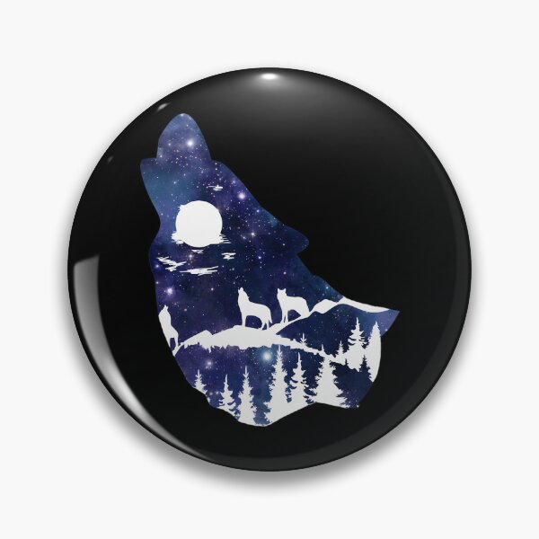 Item preview, Howling Wolf Silhouette Night Sky designed and sold by ridhi-glennon.
