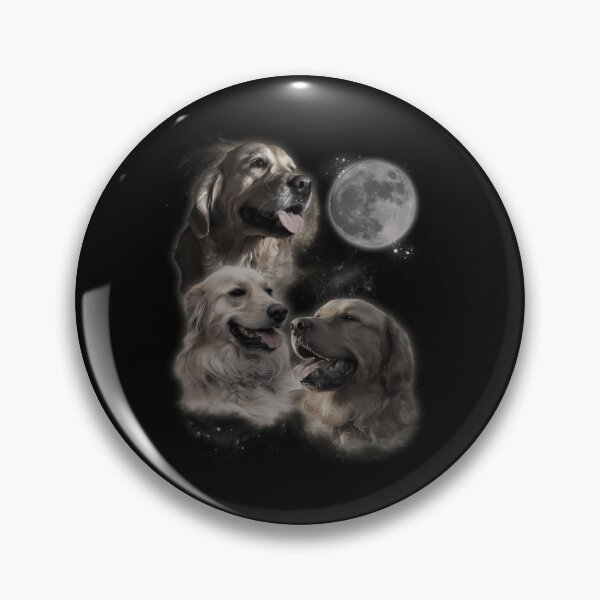 Item preview, Howling At The Moon- Funny Golden Retriever designed and sold by ridhi-glennon.
