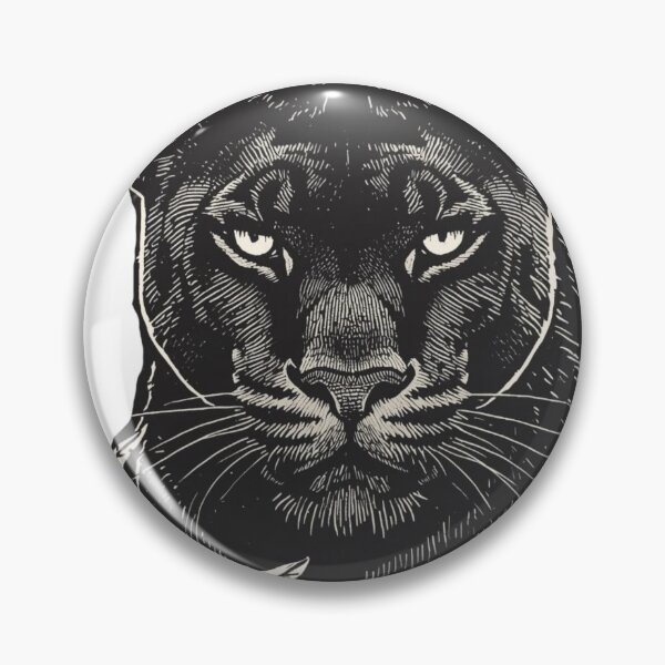 Item preview, Shadow Panther Linocut – Fierce Perception Identity designed and sold by SavannaStrikes.