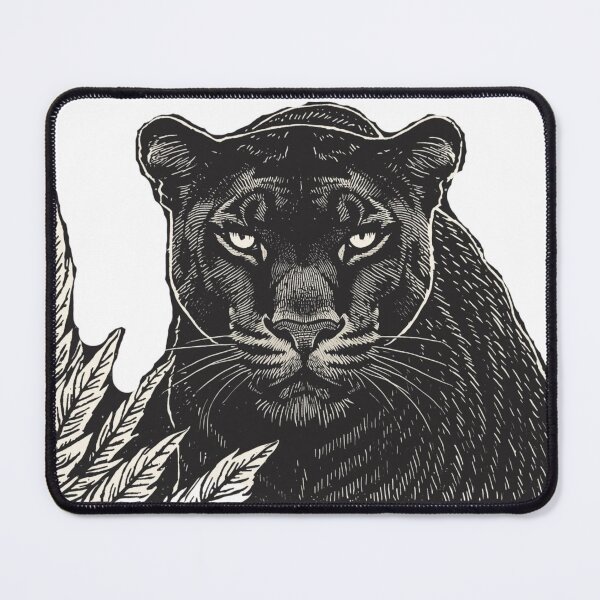 Item preview, Shadow Panther Linocut – Fierce Perception Identity designed and sold by SavannaStrikes.
