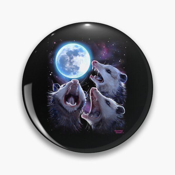 Item preview, Three Opossums Howling At The Moon Funny Possum designed and sold by ridhi-glennon.
