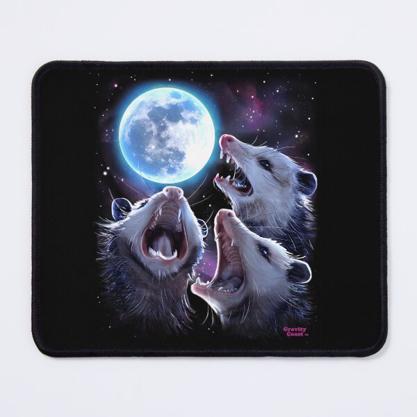 Item preview, Three Opossums Howling At The Moon Funny Possum designed and sold by ridhi-glennon.