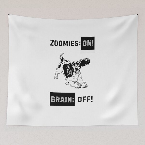 Item preview, Dog Brain: ON – Funny Minimalist Pet Owner Humor designed and sold by Panoramax.