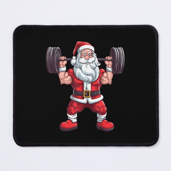 Item preview, Santa Weightlifting Funny Christmas Bodybuilder Gym Xmas Men designed and sold by ConnieDora.