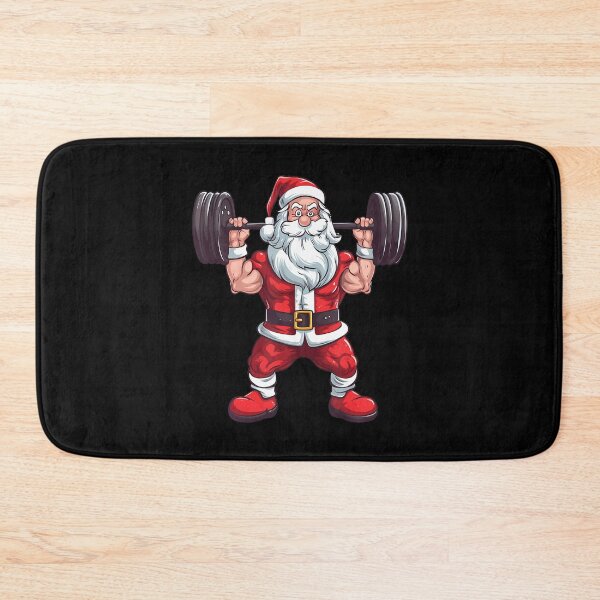 Item preview, Santa Weightlifting Funny Christmas Bodybuilder Gym Xmas Men designed and sold by ConnieDora.