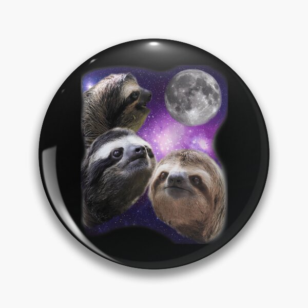 Item preview, Three Sloths Howling At The Moon Funny Parody  designed and sold by ridhi-glennon.