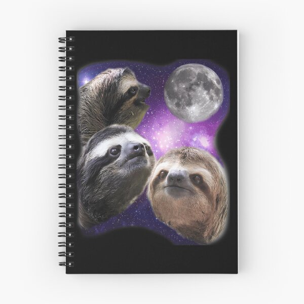 Item preview, Three Sloths Howling At The Moon Funny Parody  designed and sold by ridhi-glennon.