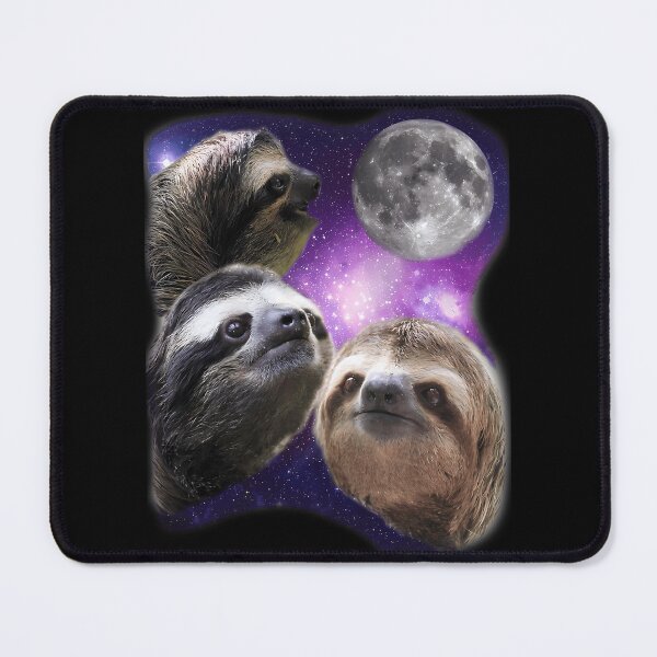 Item preview, Three Sloths Howling At The Moon Funny Parody  designed and sold by ridhi-glennon.