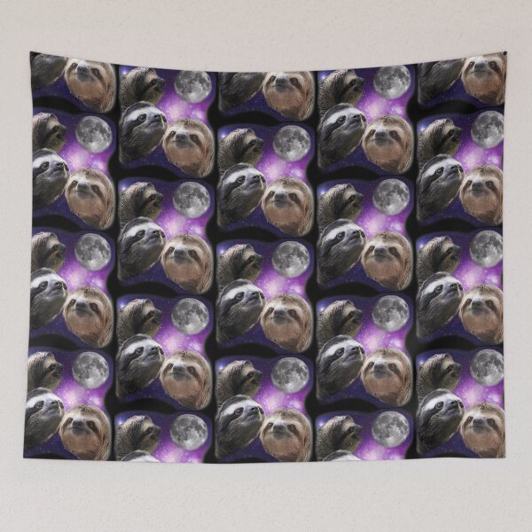 Item preview, Three Sloths Howling At The Moon Funny Parody  designed and sold by ridhi-glennon.