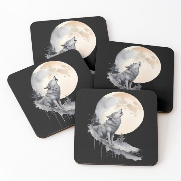 Item preview, Wolf Howling At The Moon designed and sold by ridhi-glennon.