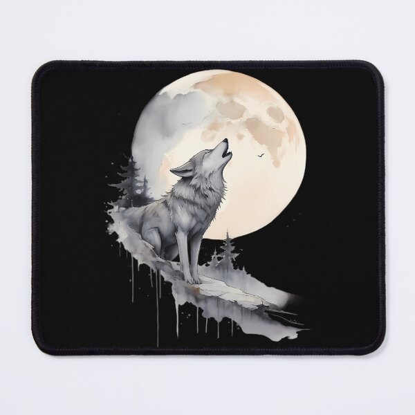 Item preview, Wolf Howling At The Moon designed and sold by ridhi-glennon.