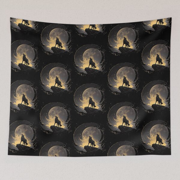 Item preview, Wolf Howling At The Moon designed and sold by ridhi-glennon.