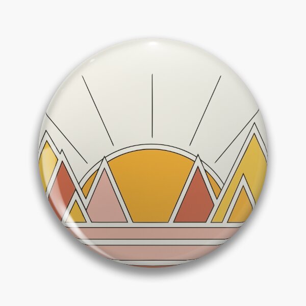 Item preview, Geometric Sunrise Harmony — Modern Abstract Landscape designed and sold by xmoudx.