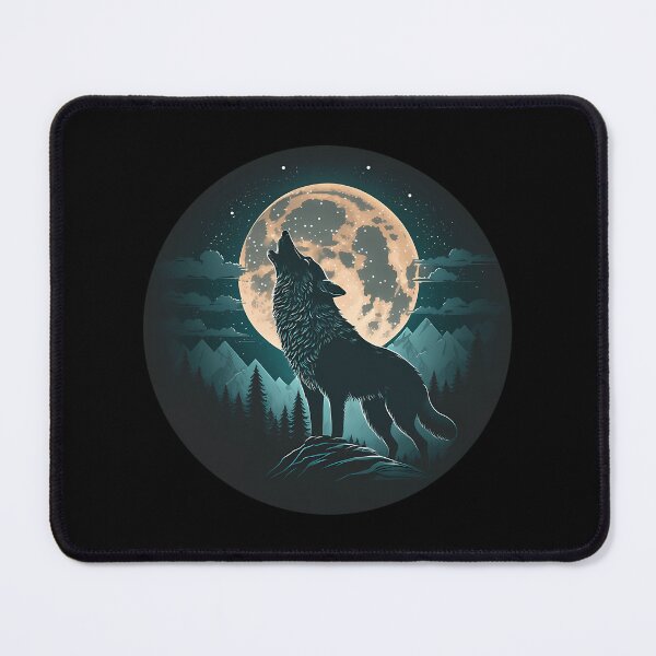Item preview, Wolf Howling At The Full Moon designed and sold by ridhi-glennon.