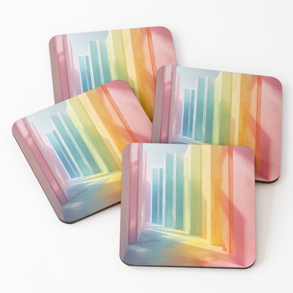 Item preview, Pastel cuboid designed and sold by blackwhiteblue.