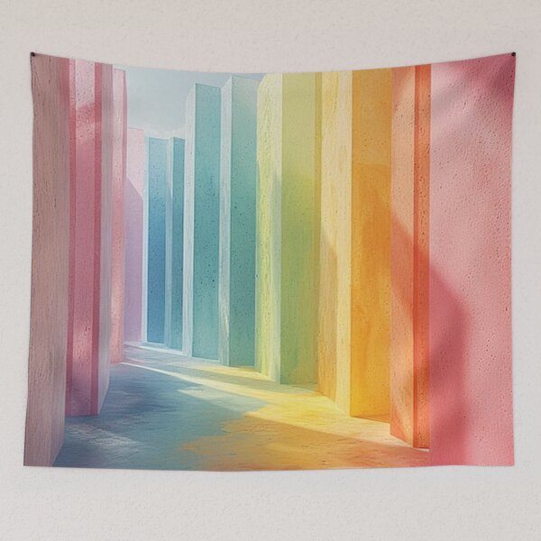 Item preview, Pastel cuboid designed and sold by blackwhiteblue.