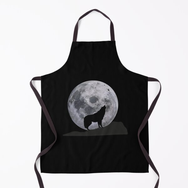 Item preview, A Howling Wolf Stands On The Edge And Behind The Moon designed and sold by ridhi-glennon.