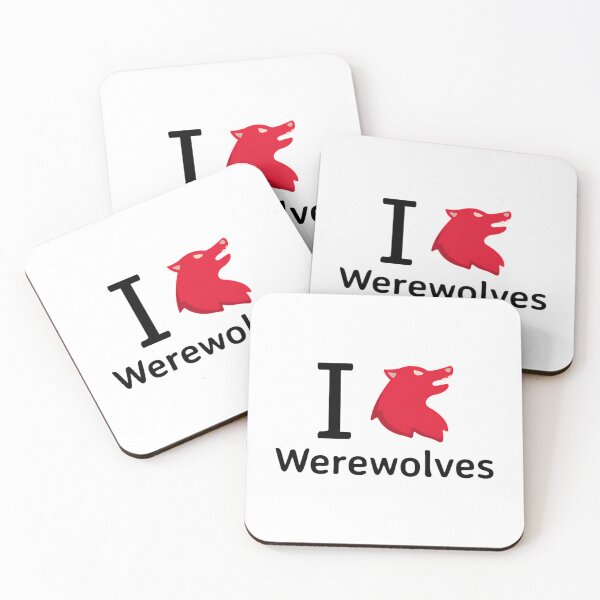 Item preview,  I Love Werewolves Heart Wolf Funny Werewolf Halloween designed and sold by ridhi-glennon.