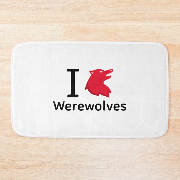 Item preview,  I Love Werewolves Heart Wolf Funny Werewolf Halloween designed and sold by ridhi-glennon.