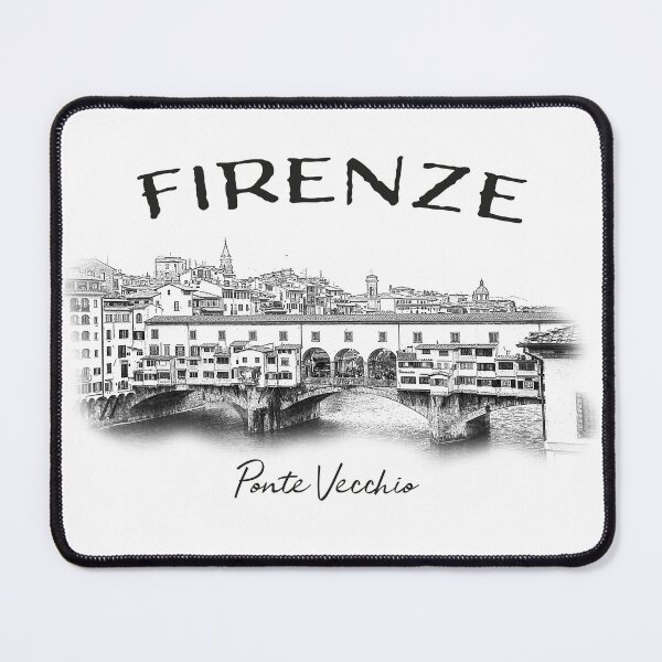 Item preview, Ponte Vecchio (black letters on white background) designed and sold by Doug's Landing.