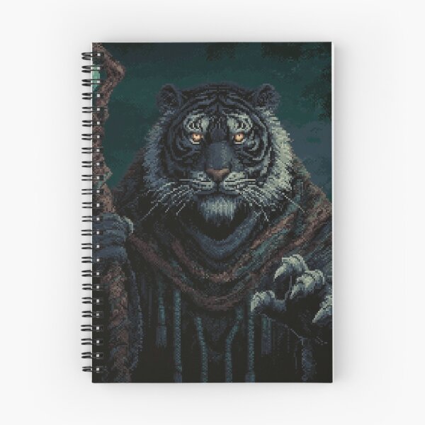 Item preview, Dark Tiger Wizard Pixel Art designed and sold by Kaos-Bit.