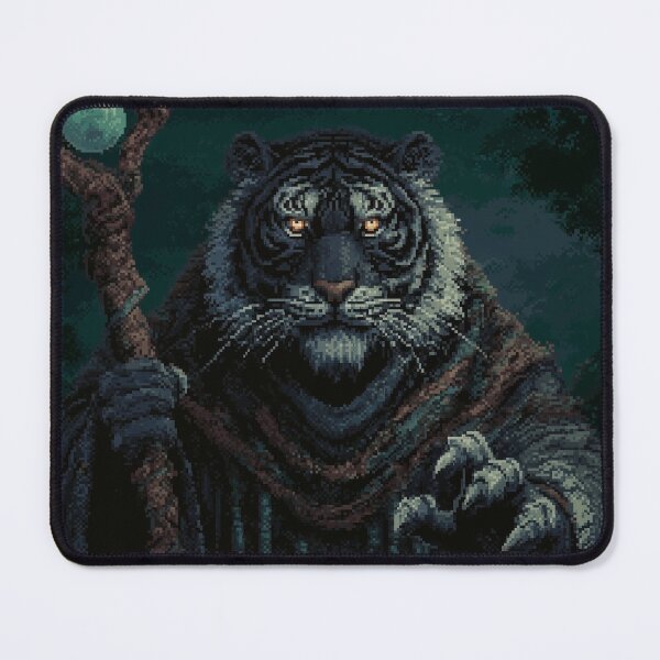 Item preview, Dark Tiger Wizard Pixel Art designed and sold by Kaos-Bit.